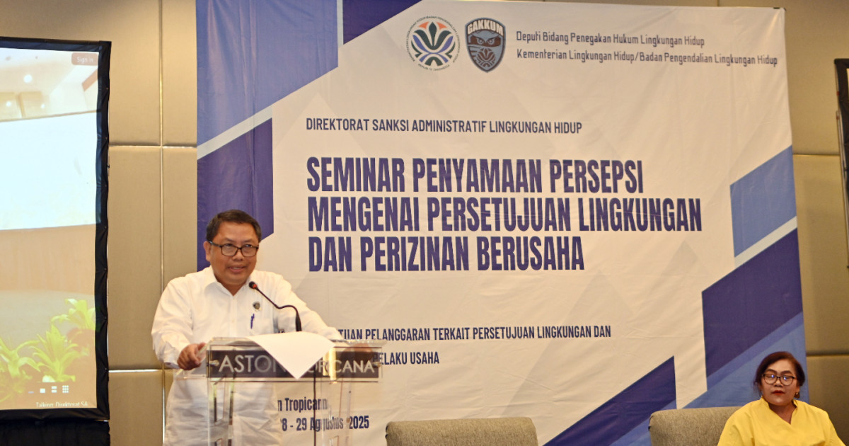 Gambar sampul Penyamaan Persepsi Terkait Persetujuan Lingkungan dan Perizinan Berusaha Lingkup Direktorat Sanksi Administratif LH